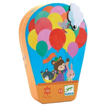 Djeco Silhouette puzzles The hot air balloon