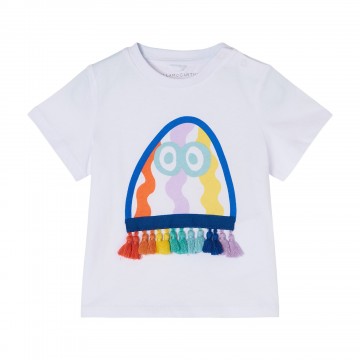 STELLA MCCARTNEY BABY CHILDREN'S BLOUSE WITH Jellyfish WITH COLORFUL TUNNELS