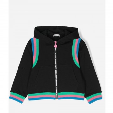 Stella MacCartney Black Sports zip-up hoodie