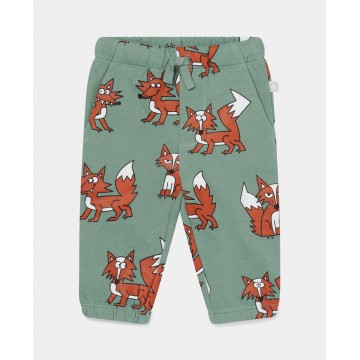 Stella McCartney Kids Cotton Joggers with Foxes