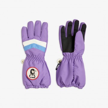 Mini Rodini Kids Purple Ski Gloves