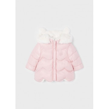 Mayoral Baby Pink Double Sided Fur Jacket