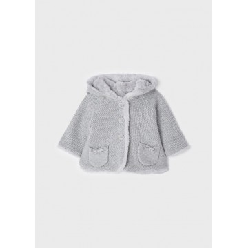 Mayoral Baby Gray Arzan Knitted Cardigan