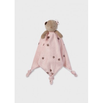 Mayoral Baby Nanny Brown Kitten with Pink Blanket