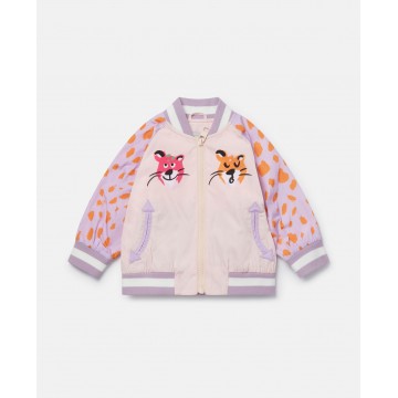 Stella Mc Cartney Baby Cheetah Face Bomber Jacket