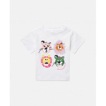 Stella Mc Cartney Baby White Lion T-shirt