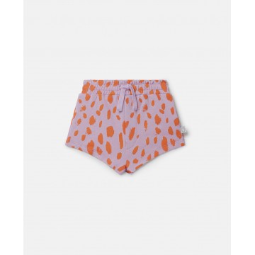 Stella Mc Cartney Baby Neon Leopard Print Sweat Short