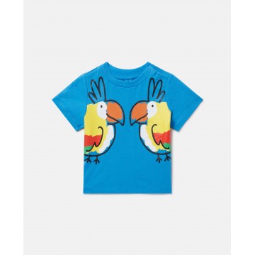 Stella Mc Cartney Baby Parrot Print T-shirt