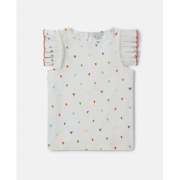 Stella Mc Cartney Kid Heart Print T-shirt