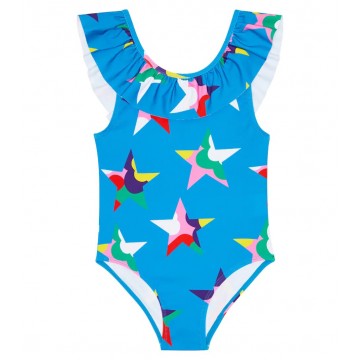 Stella Mc Cartney Baby Multicolour Blue Stars Swimsuit