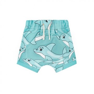 Dear Sophie Children's Blue Shorts with Dolphins
