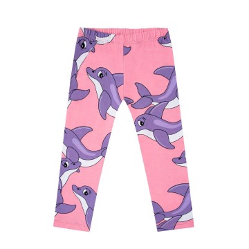 Dear Sophie Children's Pink Tights with Dolphins