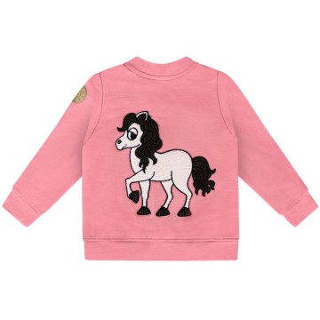 Dear Sophie Children's Pink Bomber Jacket with Horse