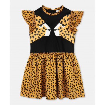 Stella McCartney Kids Cheetah Cotton Dress
