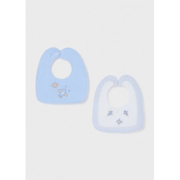 Mayoral Baby Set of 2 Bibs with Airplanes