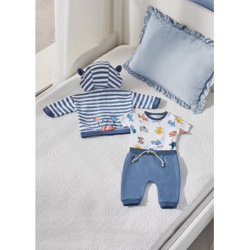 Mayoral Baby Blue Set with Puppies