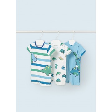 Mayoral Baby Set Dinosaurs Rompers