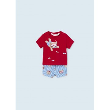 Mayoral Baby Red Swimwear Set