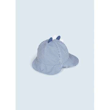 Mayoral Baby Hat Striped Blue Dinosaur