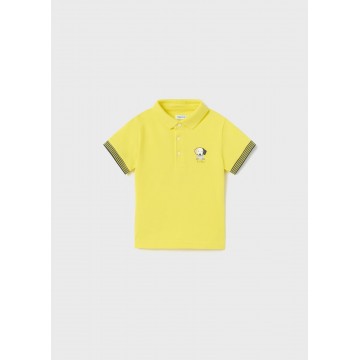 Mayoral Infant Yellow Polo Shirt With Dog