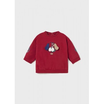 Baby Red Dog Sweatshirt Mayoral
