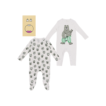 Baby Gift Set 2 Bear Rompers Stella McCartney