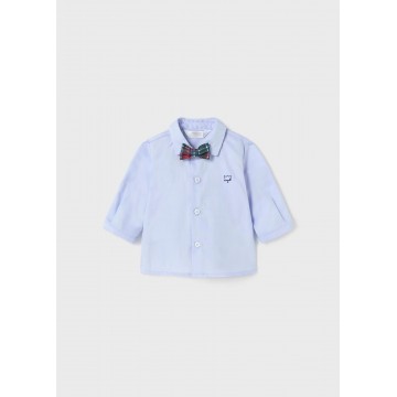 Baby Blue Bow Tie Shirt Mayoral