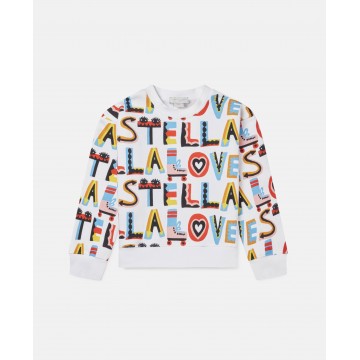 Stella McCartney Παιδικό Φούτερ Stella Loves Oversize Fleece