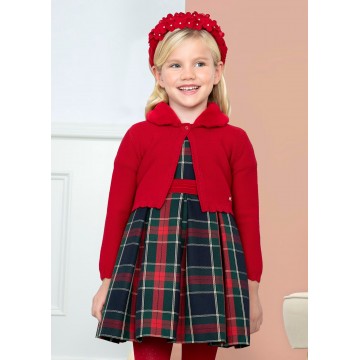 Children's Red Bolero With Fur Abel and Lula