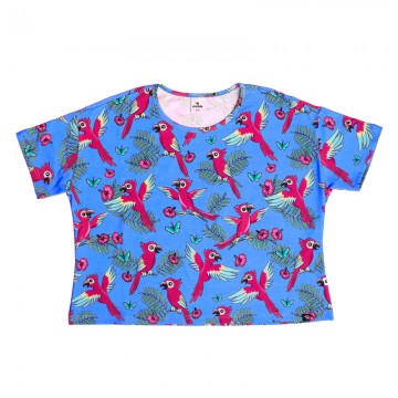 Children's Blue Parrot T-shirt Mullido