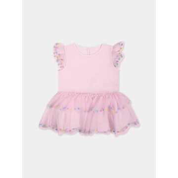 woven baby pink dress