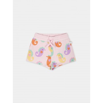 Baby Pink Seahorse Shorts Stella McCartney