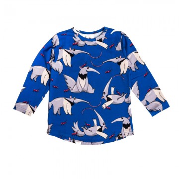 Children's Blue Shirt With Anteater Mullido