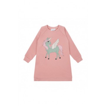 Dear Sophie Baby Unicorn Pegasus Sweatshirt Dress