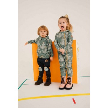 Kids Soft Trousers Green Frog