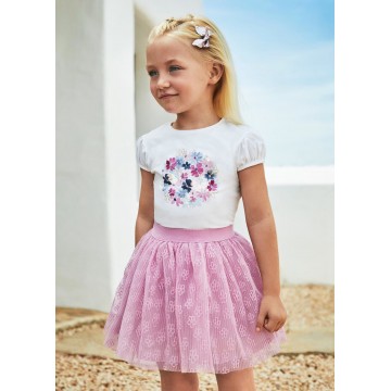 Children's Lilac Set With Flowers Mayoral