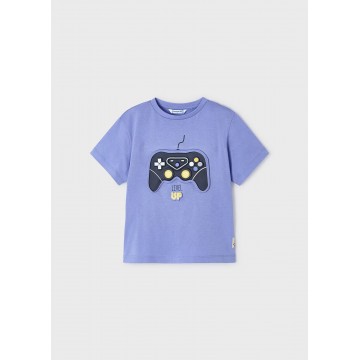 Παιδική Λιλά Κοντομάνικη Μπλούζα ''Playstation'' Mayoral