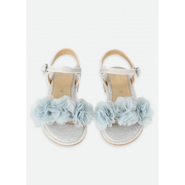 Angel Face Girl Silver Sandal