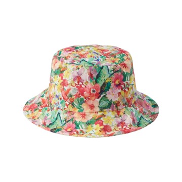 Girl's Bucket Summer Hat With Flowers Marie Raxevsky