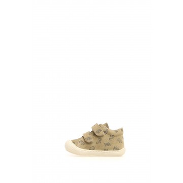 Baby Olive Castor Shoe With Animals Naturino