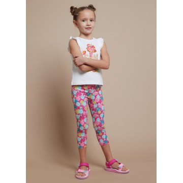 Children's Fuchsia Tights With Dogs Mayoral