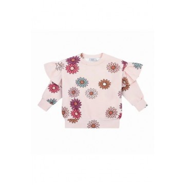 Pink Floral Sweatshirt For Kids Dear Sophie