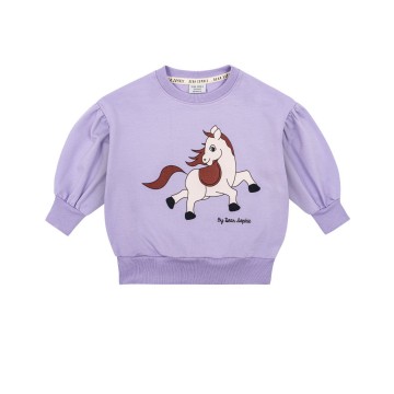 Children's Horse Violet Puff Sweatshirt Dear Sophie