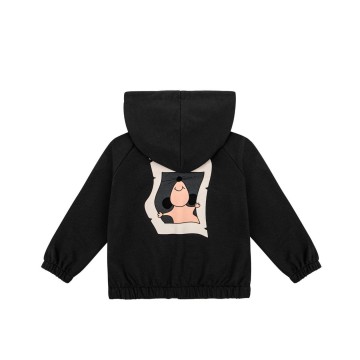 Children's Mouse Black Graphite Hoodie Dear Sophie