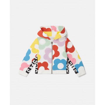 Kids Floral Pattern Hooded Sweatshirt Stella McCartney