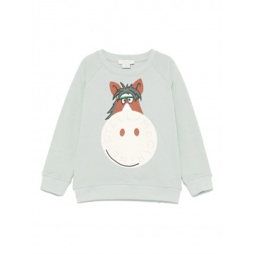 Kids Horse Print Sweatshirt Stella McCartney