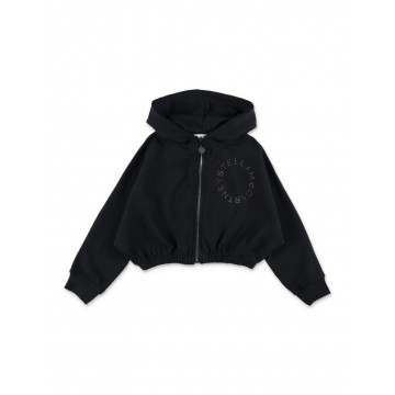 Kids Crystal Logo Hoodie Stella Mc Cartney