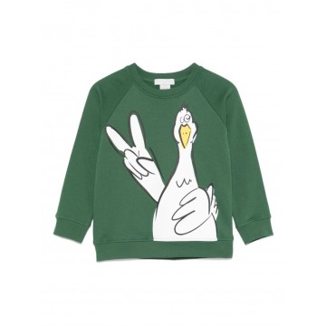 Kids Green Sweatshirt with...