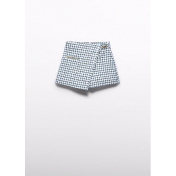 Children's Blue Plaid Bermuda Shorts Abel and Lula