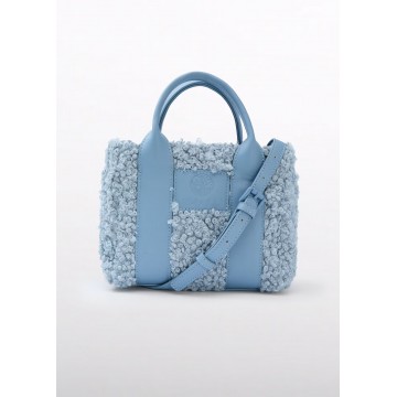 Children's Blue Fur Bag Abel and Lula